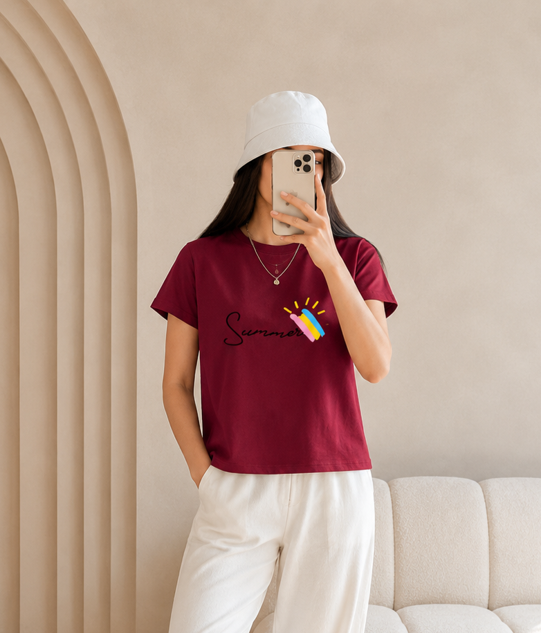 تیشرت  نخ پنبه  رنگین کمون
